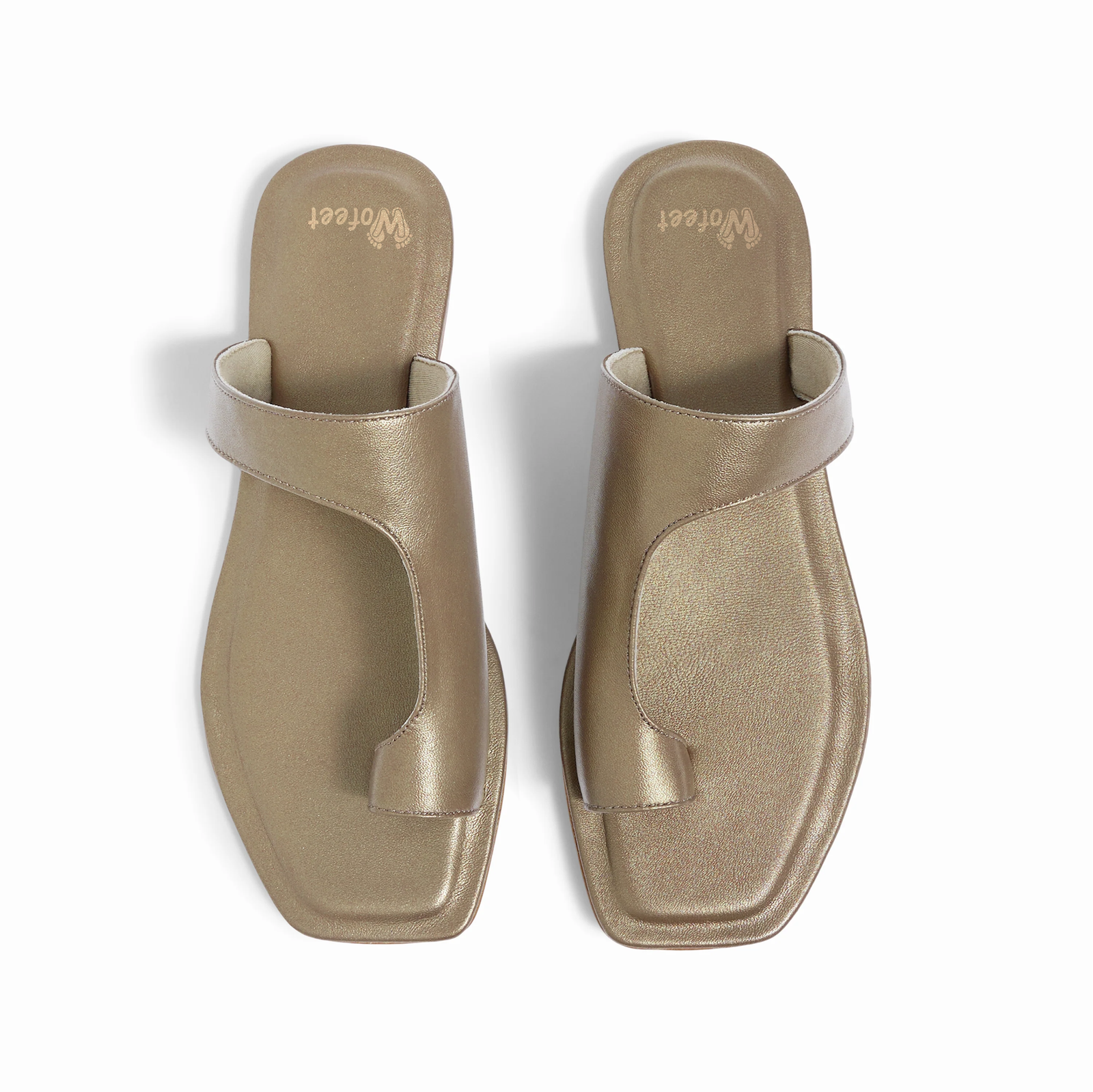 Amalfi Bronze Flat Sandals For Women - Image 3