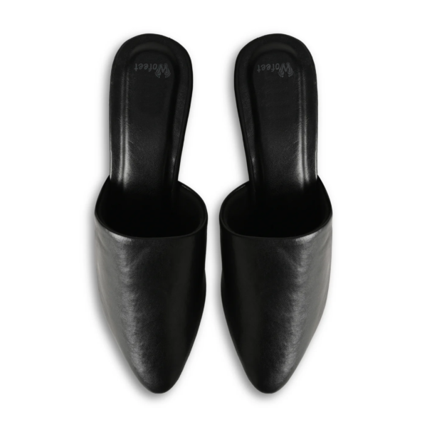 CobbleX Black Mule Heels For Women - Image 3