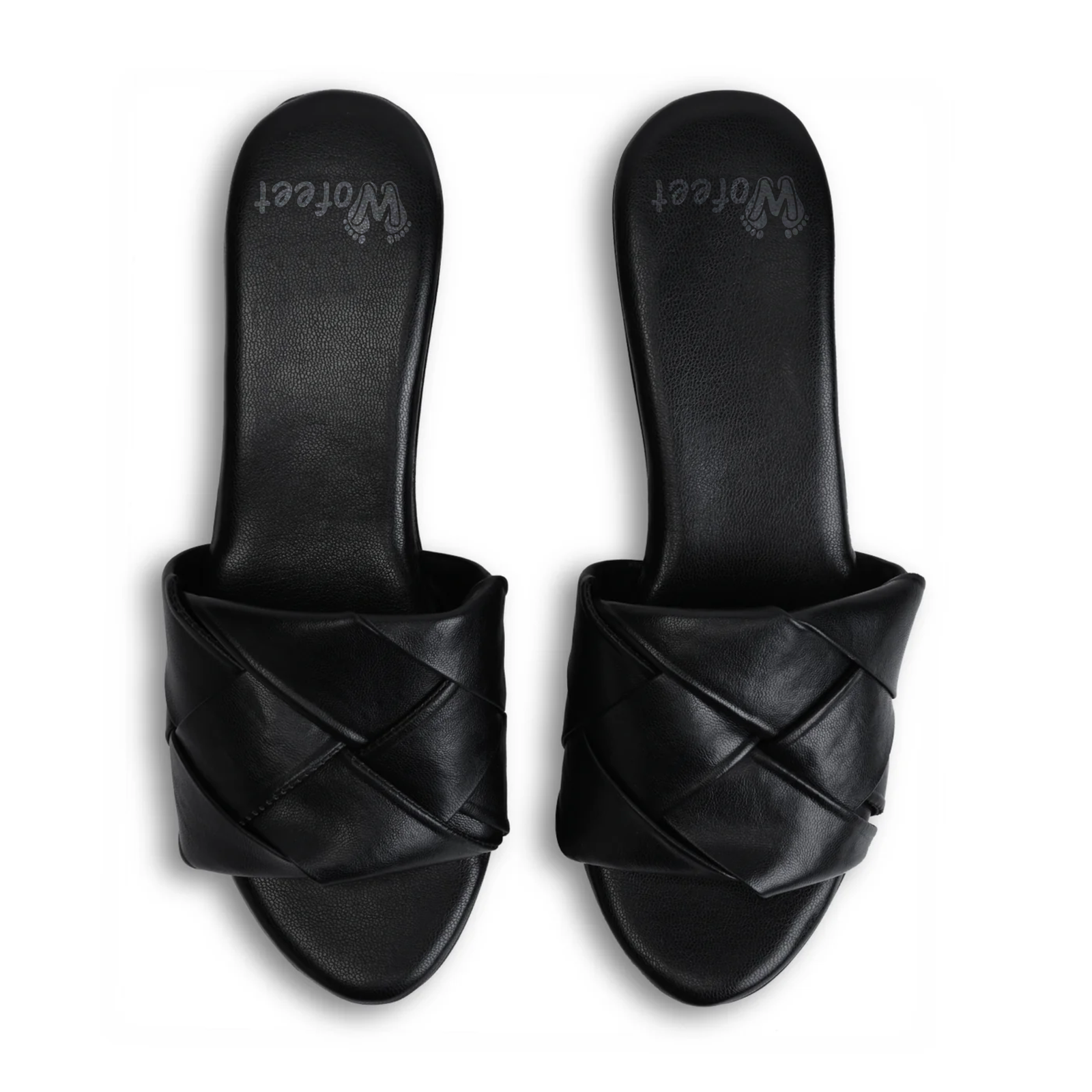 Messina Black Platform Sandals For Women - Image 4