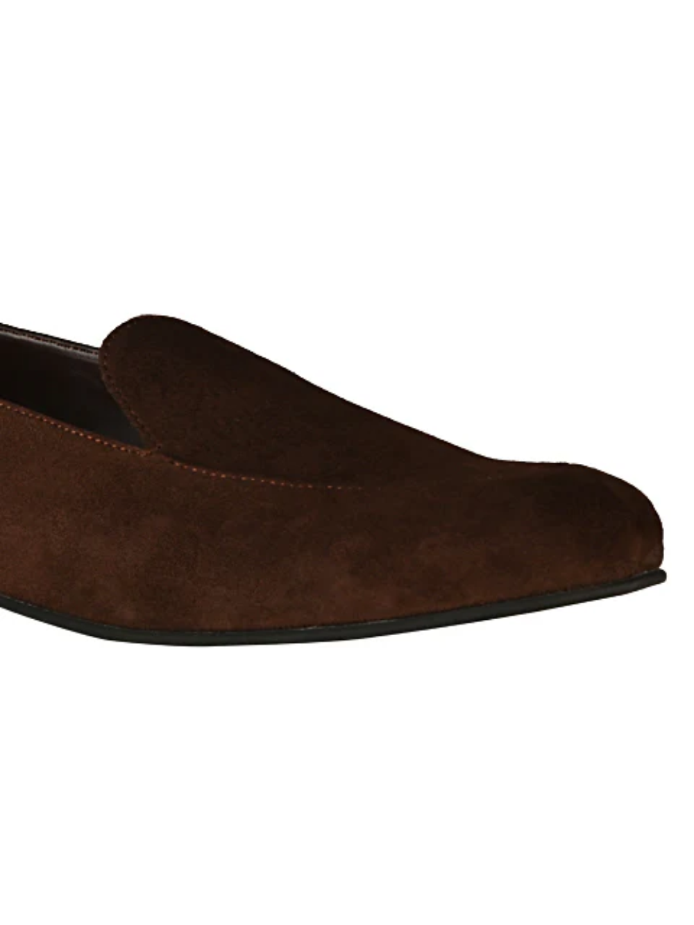 Olivia Brown Suede Loafers For Women - Image 8