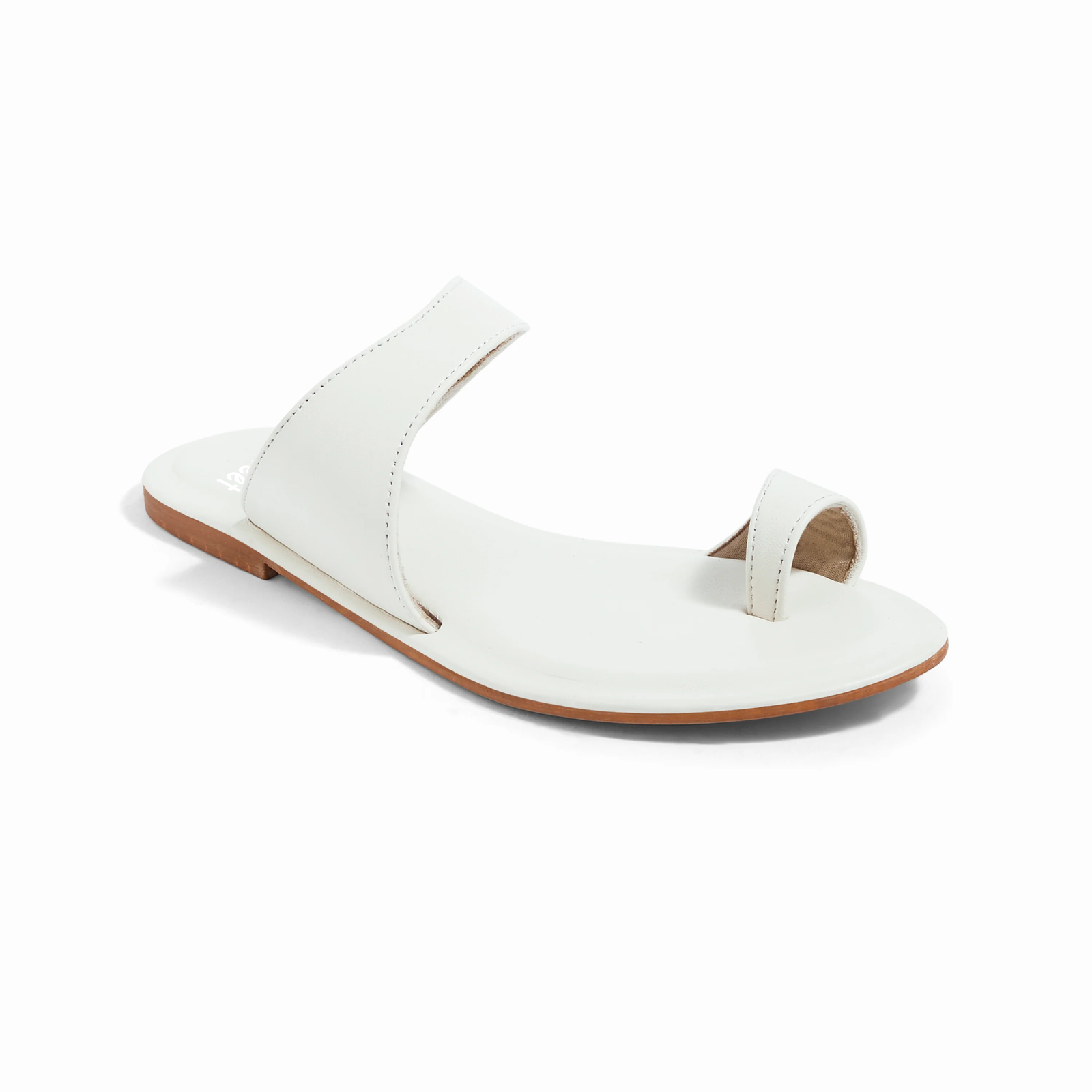 Pisa Ivory Flat Sandals For Women - Image 3