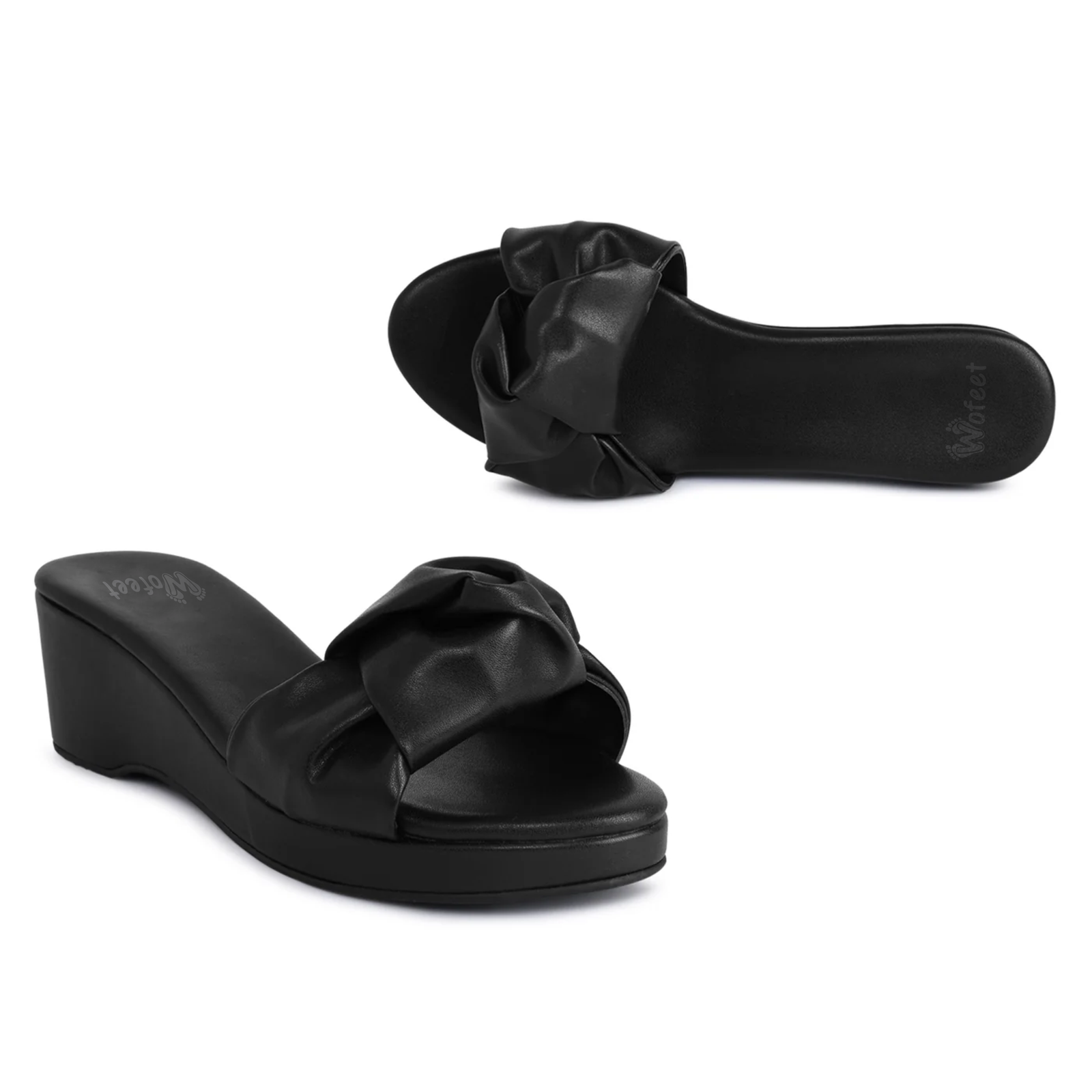 Ragusa Black Wedges For Women - Image 2