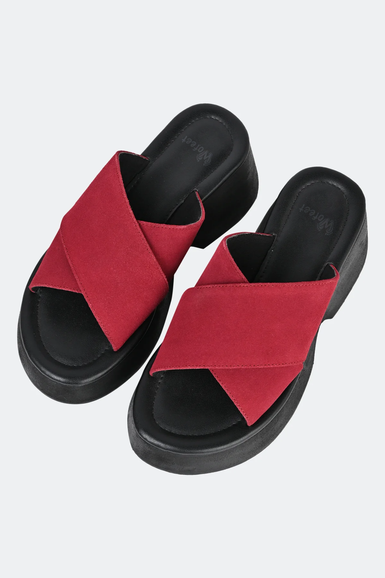 Siena in Red Platform Sandals For Women - Image 6