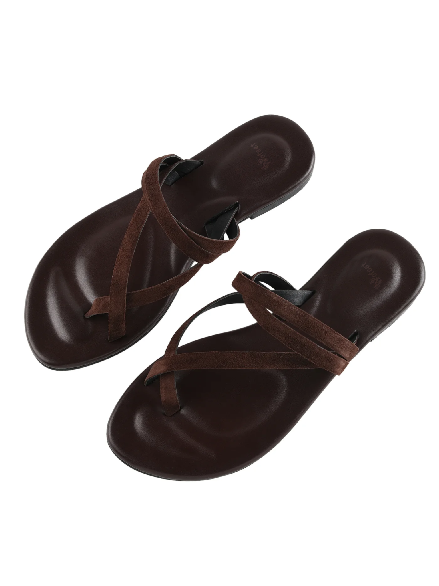 Sienna Brown Flat Sandals For Women Wofeet in sienna-brown-flat-sandals-for-women-wofeet-in