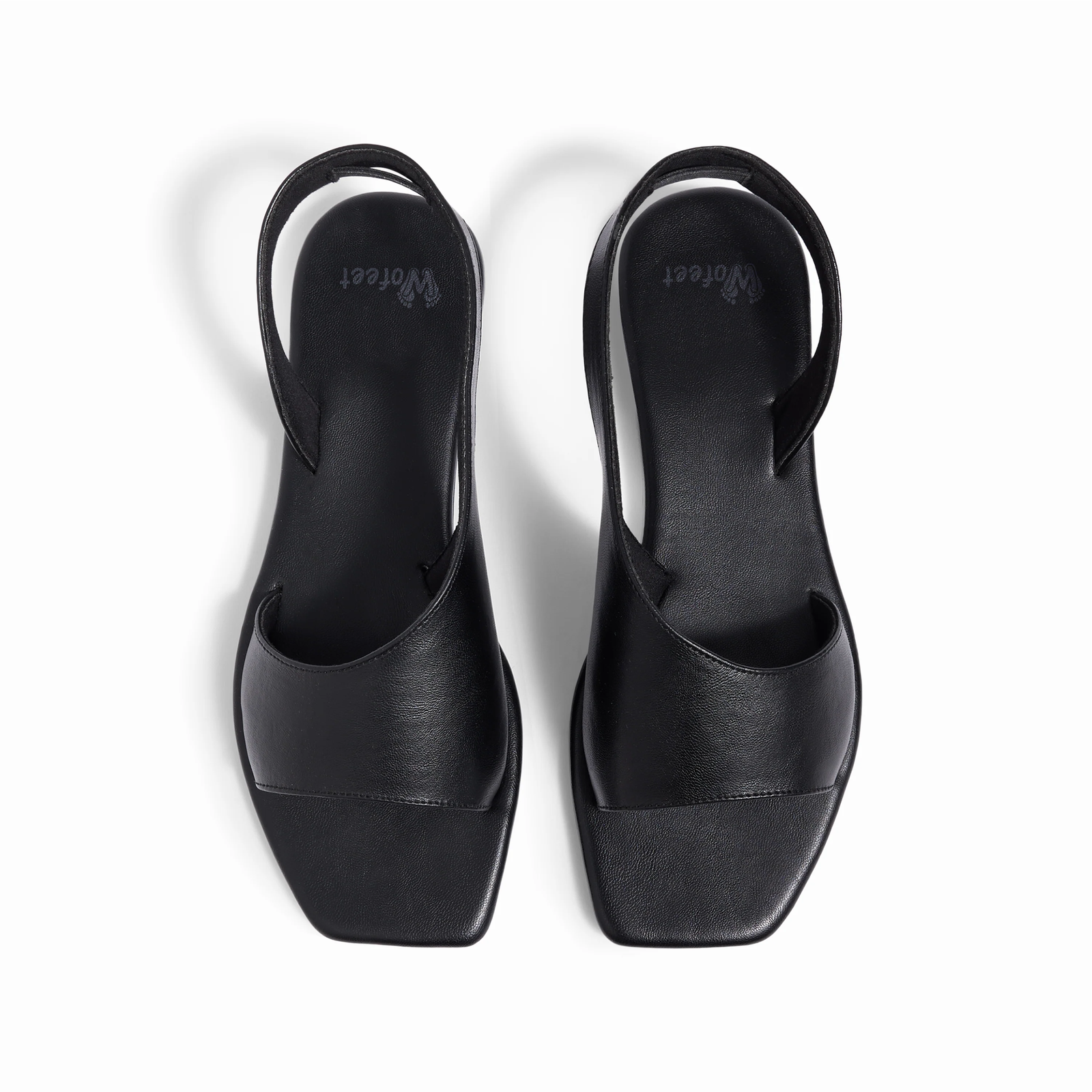 Turin Black Flat Sandals For Women - Image 4