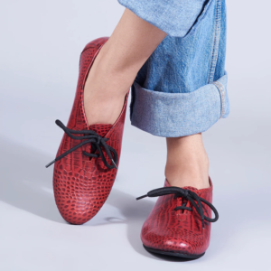 Freya in Red Derby Shoes With For Women